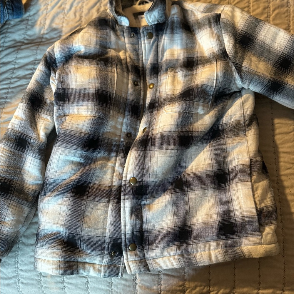 Old Navy Sherpa-Lined Flannel - Kids’ Size XL